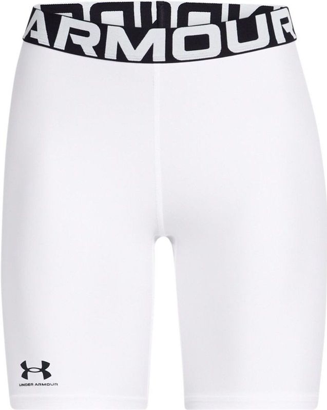 Under Armour - HeatGear - Dameshort - Wit - 8 inch