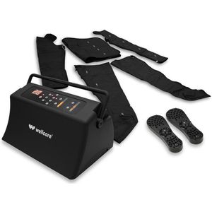 WELLCORE - Lymfedrainageapparaat - Zwart - 6 Compressiemodi - 9 Drukniveaus - Full Body