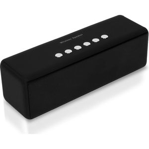 NBY 5510 Krachtige Bluetooth Speaker - 20W Surround Sound Draadloze Luidspreker - 10 Meter Bereik & 8 Uur Draadloos Muziek Afspelen Zonder Opladen - Zwart