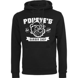 Merchcode Popeye - Popeye Barber Shop Hoodie/trui - L - Zwart