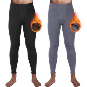 Thermal Lange Onderbroeken voor Mannen - 2 Pack Fleece Gevoerde Ondergoed voor Koude Weer
