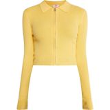 myMo - Kort Vest - Zwart - Ribgebreide Look