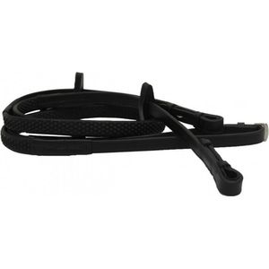 Horseware Rambo Micklem Rubber Reins Zwart Pony