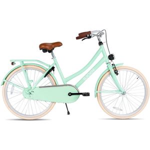 SJOEF City Meisjesfiets 26 inch | Kinderfiets voor Meisjes van 10 tot 14 jaar | LED verlichting | Inclusief Slot | Omafiets 26 inch | Turquoise