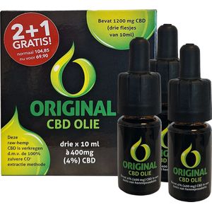 CBD Original CBD olie 10ml 2 + 1 GRATIS