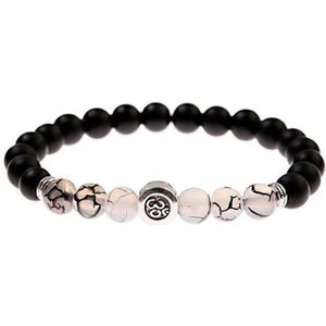 N3 Collecties Mode Boeddhisme Yoga Balance Armband Zwart Natuursteen Kralen Armband
