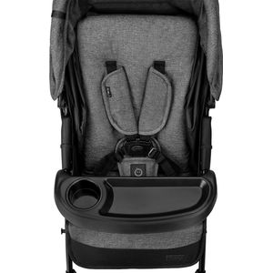 Kinderbuggy, kinderwagen vanaf 1 maand, tot 15 kg lichaamsgewicht, 5-puntsveiligheidsgordel, boodschappenmand, voetenzak, bekerhouder, snackbakje en luiertas