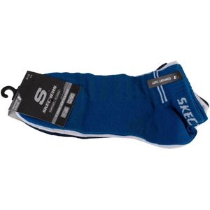 Skechers 3PPK Unisex Mesh Ventilation Quarter Socks, Unisex, Wit, Sokken, maat: 35-38