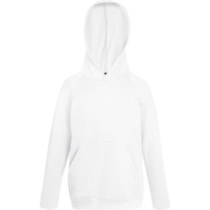 Fruit of the Loom Kids hoodie - Maat 116 (5-6) - Kleur Wit