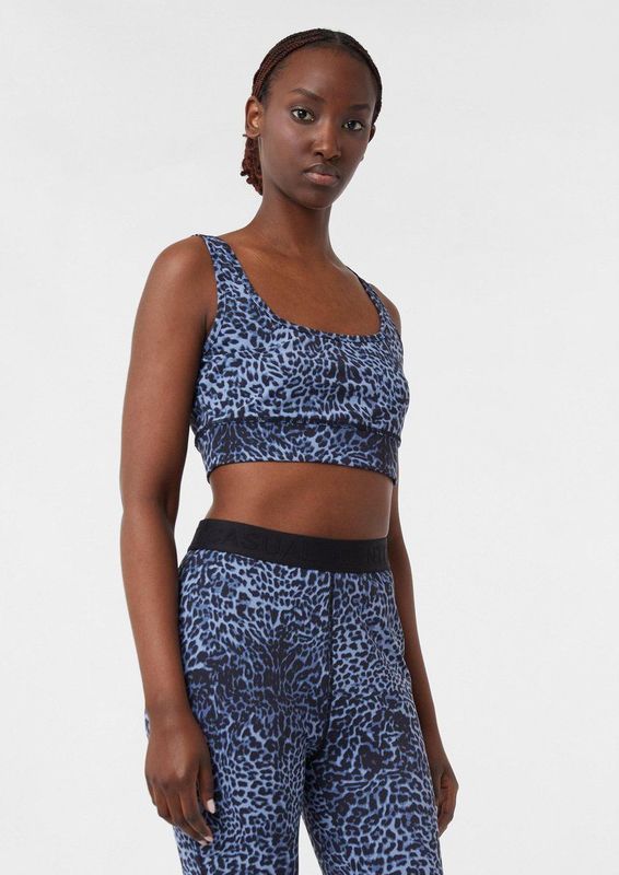 comma - T-Shirt Bustier - Luipaardprint