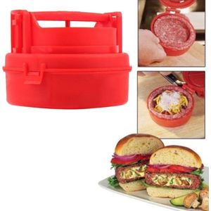 LOUZIR Hamburgerpers - Press Machine - Hamburgervormer - Patty Maker - Perfect Voor Gevulde Hamburgers