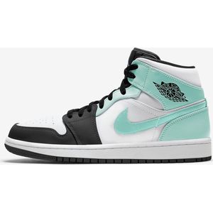 Nike Air Jordan 1 Mid (GS), White/Tropical Twist Black, 554725 132, EUR 38.5