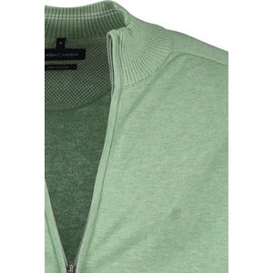 CASA MODA comfort fit vest - groen - Maat: 4XL