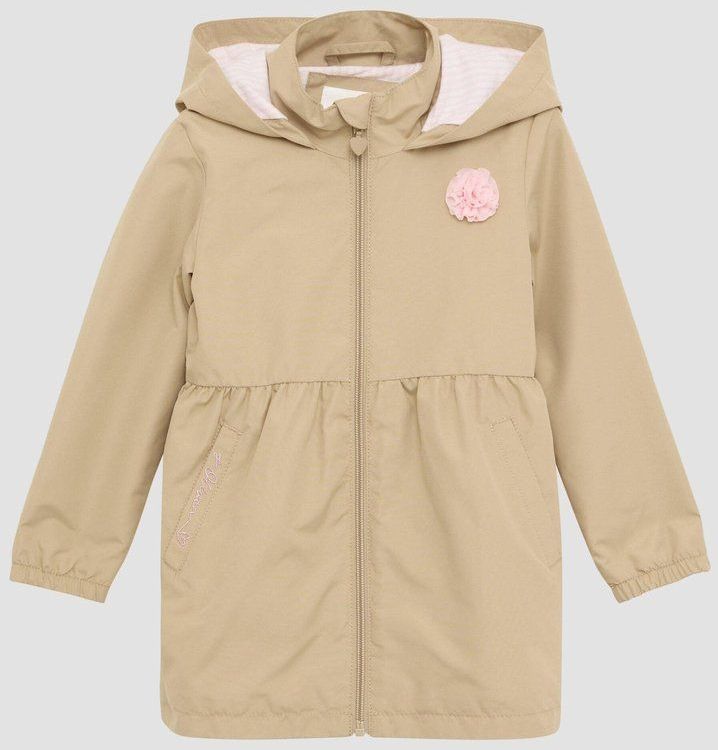 Mantel - A-lijn - Junioren - Met Vaste Capuchon - Bloemenapplicatie