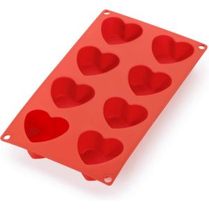 3D Diamand Hartvormige Siliconen Mal - 12 Vormpjes Siliconen Mal - Nonstick Bakvorm - Diamanten Hartvorm - Geo Hart - Bakken - Cakesicles - Chocolade