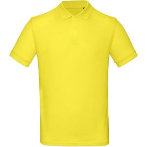 Senvi Classic Fit Polo Biologisch Katoen - Kleur Geel - Maat S