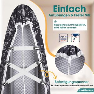 Strijkplankovertrek 120x40 voor Stoomstrijkijzer - Ideaal voor Sneller Strijken - 4 Maten Beschikbaar