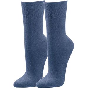 Topsocks sokken zonder elastiek kleur: jeans maat: 35-38