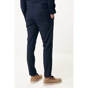Mexx Pantalon Geruit Navy - Maat 54