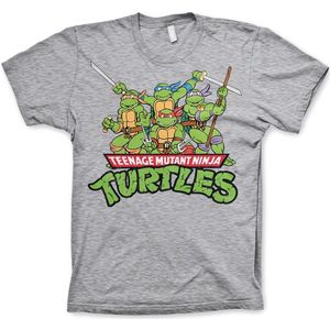 Teenage Mutant Ninja Turtles Turtles Distressed Group T-shirt Heather-Grey-L