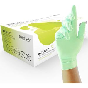 Moisturising Mint Latex Onderzoekshandschoenen - Medium - Groen - 100 Stuks