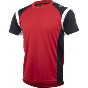 Rogelli Dutton Sportshirt - Korte Mouwen - Heren - Rood, Zwart, Wit - Maat S