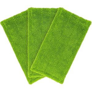 Dweilmoppen - Geschikt voor Swiffer Sweeper - Wasbare Pad - 30,5 x 15 cm - Groen