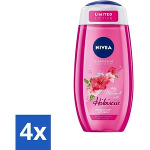 Nivea - Douchegel - My Moment with Hibiscus - 250 ml - Voordeelverpakking - 4 stuks