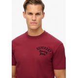 Superdry - Superstate - T-shirt - Rood - Korte Mouwen