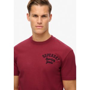 Superdry - Superstate - T-shirt - Rood - Korte Mouwen