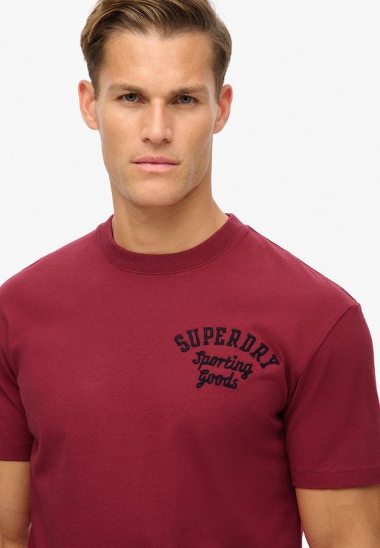 Superdry - Superstate - T-shirt - Rood - Korte Mouwen