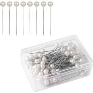 4CM Plastic Balhoofd Naaipennen - 100 Stuks - Voor Naaister en Diy Decoratie - Wit