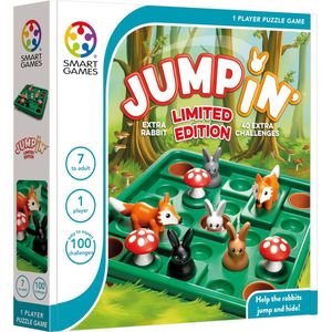 SmartGames - Jump In' Limited Edition - 100 opdrachten - extra zwart konijn