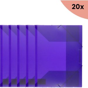20x KTC Elastomap A4 PP transparant paars