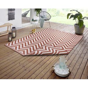 Flycarpets Omkeerbaar Vloerkleed - Binnen & Buitenkleed Palma- Cayenne - 120x170 cm