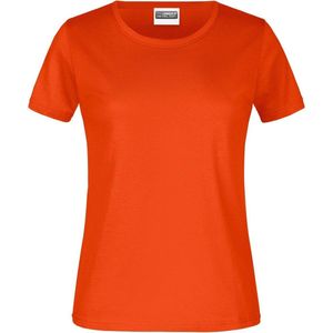 James And Nicholson Dames/dames Ronde Hals Basic T-Shirt (Oranje)