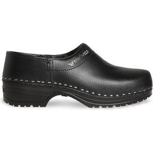 Strovels 304 Dichte Hak klomp PU zool - zwart - 40