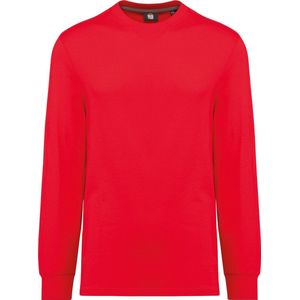 WK. Designed To Work Ecologisch uniseks T-shirt met lange mouwen WK303 - Red - XL