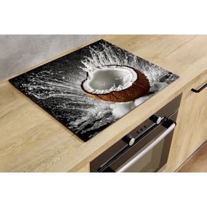 Inductiebeschermer - Kokosnoot - 65x50 cm - Inductiebeschermer - Inductie Afdekplaat Kookplaat - Inductie Mat - Anti-Slip - Keuken Decoratie - Keuken Accessoires