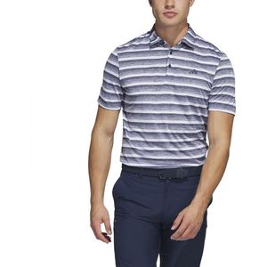Adidas 2 Color Stripe Lc Polo Met Korte Mouwen Blauw L