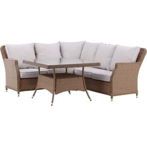 Vikelund loungeset 2 delen beige,naturel.