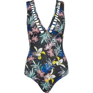 Badpak tiener met v-hals en ajourdetail Ange'ls flowers 152-158 (S)