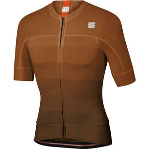 Sportful Fietsshirt Korte mouwen voor Heren Bruin Rood - SF Bodyfit Pro Evo Jersey-Choc Coconut Fire Red - XL