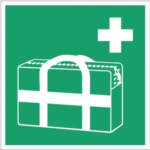 Medische noodtas bord – E027 - Dibond - 10 x 10 cm
