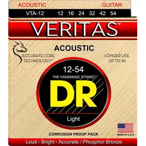 DR VTA-12 Veritas Coated Core Phosphor Bronze Acoustic Guitar Strings 12-54 - Akoestische gitaarsnaren