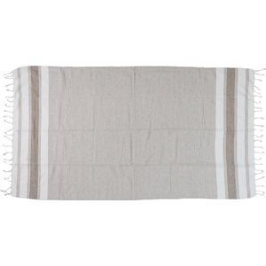 Plaids - Hammam Towel Stripes Cotton Brown 100x180cm