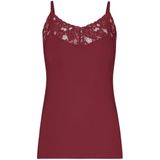 Secrets - Spaghetti Top - Rood - Met Kant