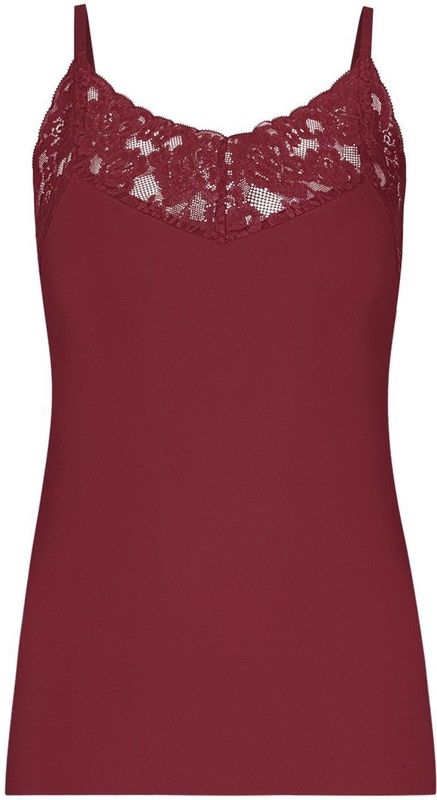 Secrets - Spaghetti Top - Rood - Met Kant