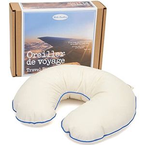 Comfortabele oordopjes en reiskussen met ganzendons - 35 x 30 cm