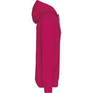 Kariban Hooded sweater met contrasterde capuchon K446 - Fuchsia / Fine Grey - 3XL